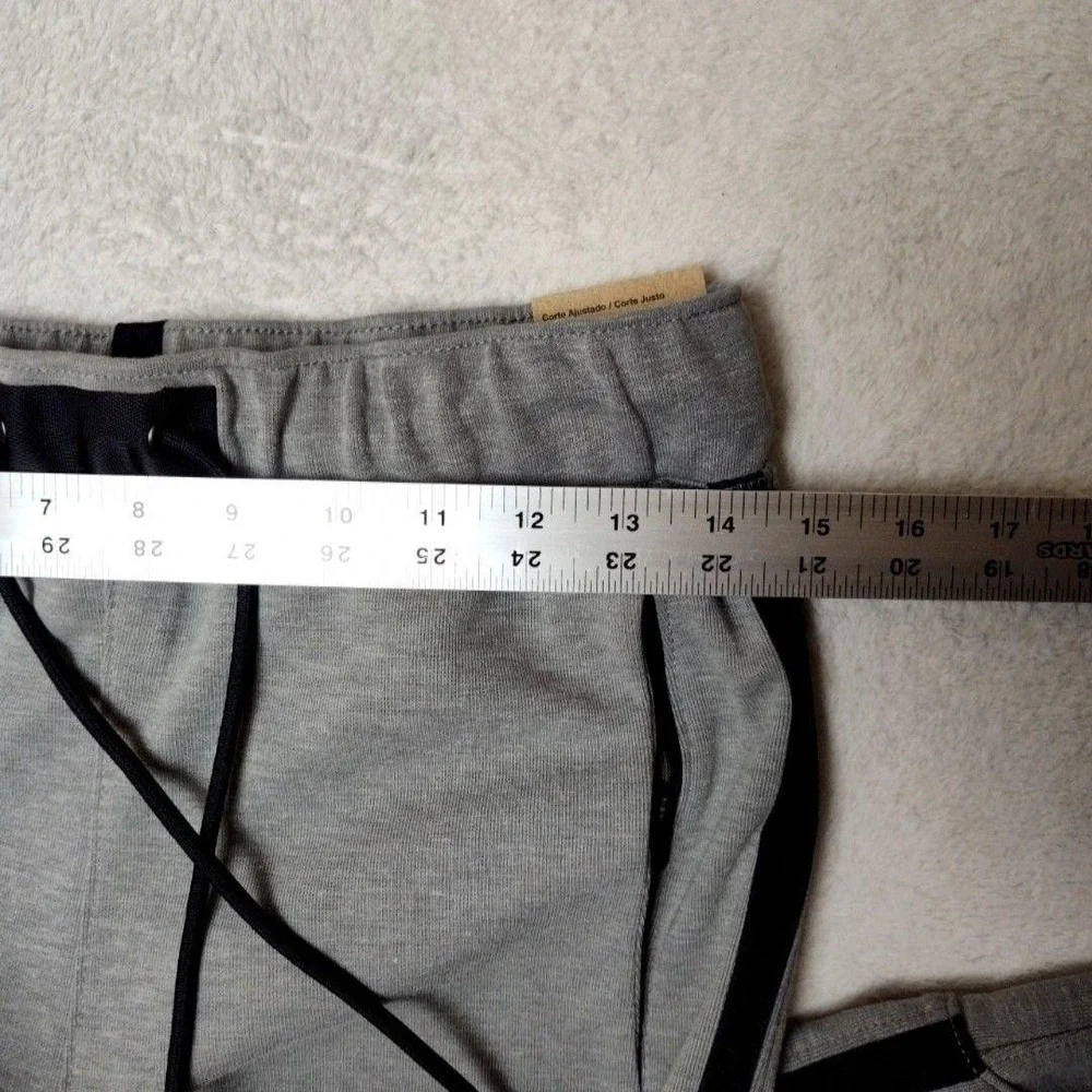 Nike AIr Jordan Jogger Pants Mens Small Gray Slim Workout Gym Zip Pocket DV9785